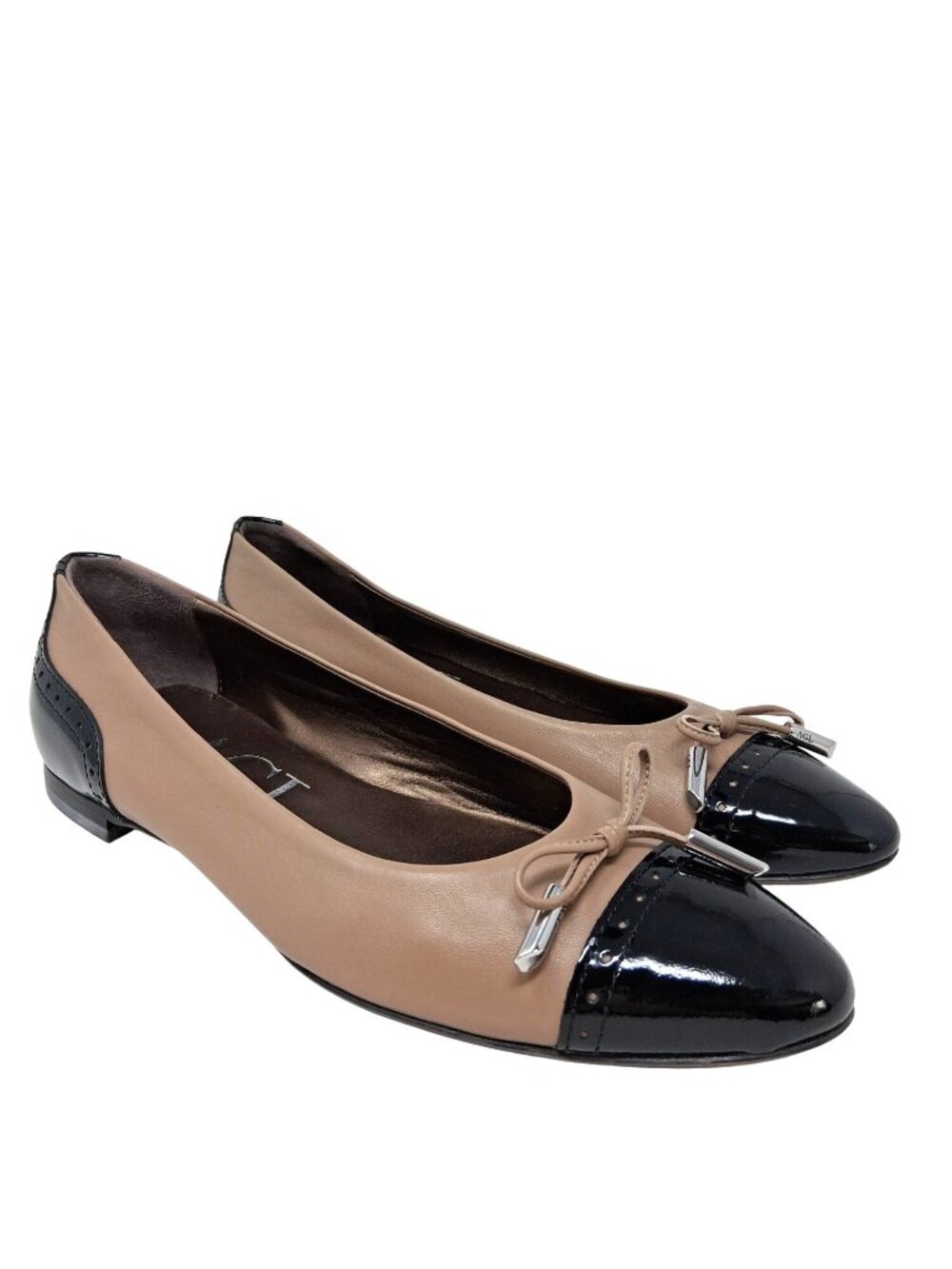AGL Leather Cap Toe Flats 39 EU
